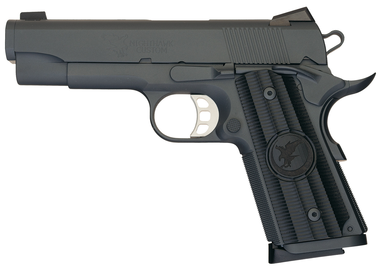 Nighthawk custom predator iii semi automatic pistol with case rock