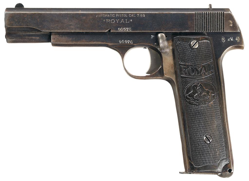 Spanish M. Zulaica Royal Model 12 Shot Semi-Automatic Pistol