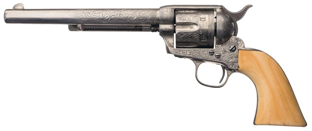 Lot Detail - (A) COLT FRONTIER SIX SHOOTER .44-40 SINGLE ACTION REVOLVER