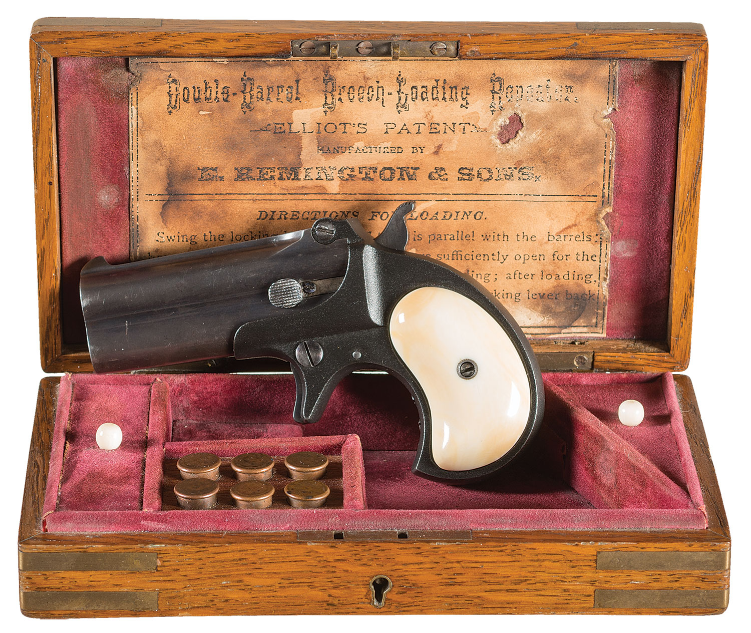 Cased Remington Over/Under Derringer with Ammunition | Rock Island Auction
