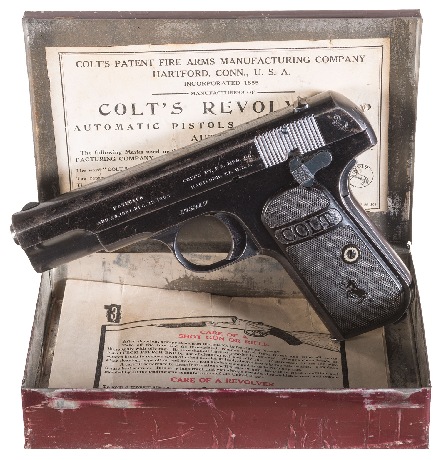 Colt 1903 Pocket Hammerless Pistol 32 ACP | Rock Island Auction