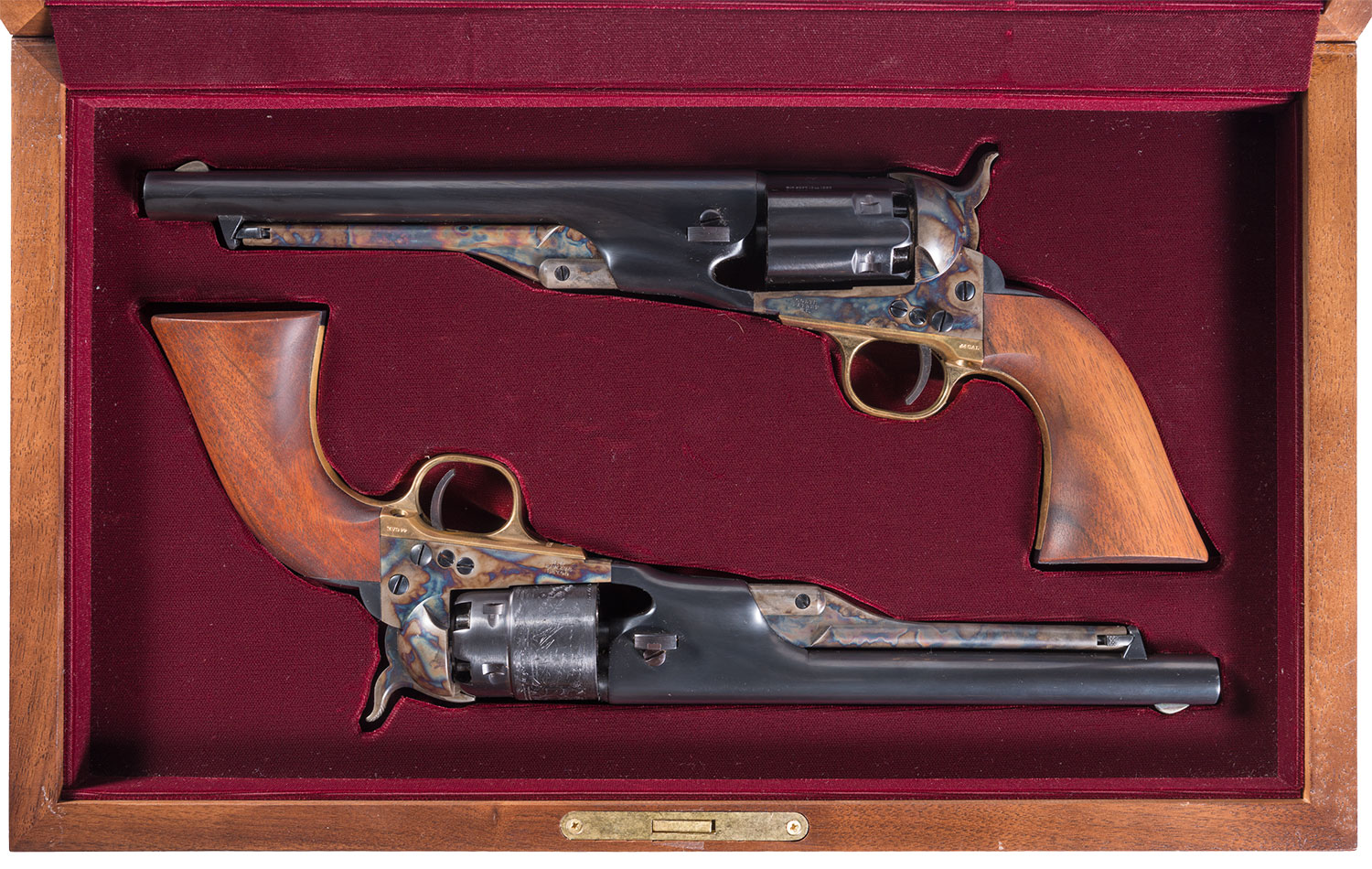 Cased Pair of Colt Black Powder Series 1860 Army Revolvers w/ Or | Rock ...