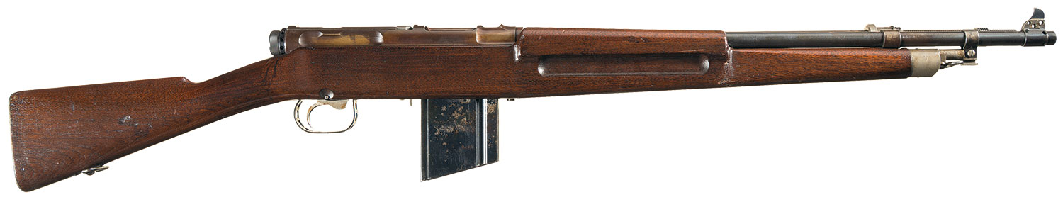 Extremely Rare One-of-a-Kind J.C. White "Experimental" Semi-Automatic Rifle Chambered in 30-06 with Unique Side Mounted Gas SystemThis is a fabulous example of "one of three" different J. C. White "Experimental" semi-automatic rifles that we have for...