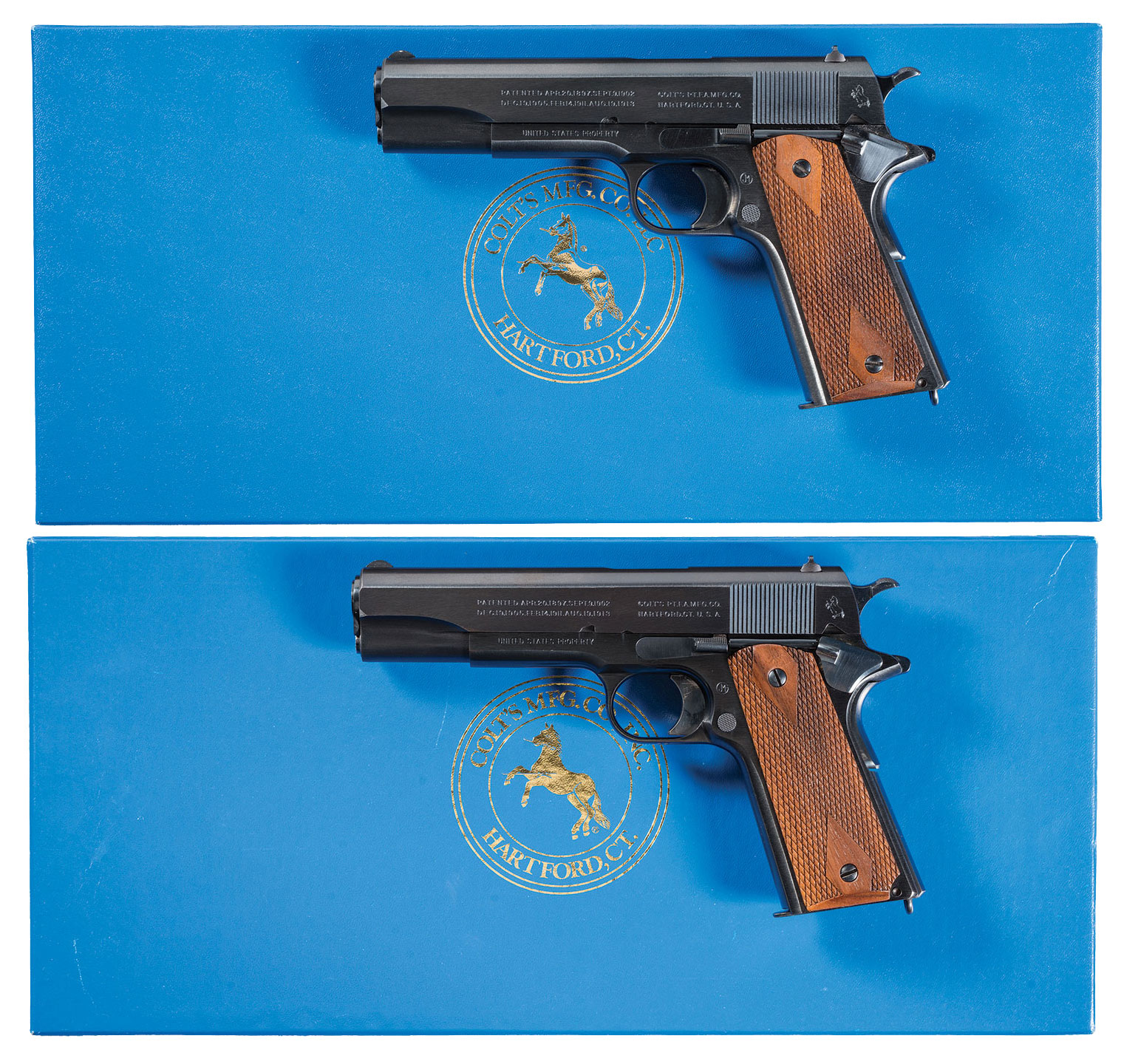 Two Colt 1911 Government Model World War I Reproduction Semi Aut Rock