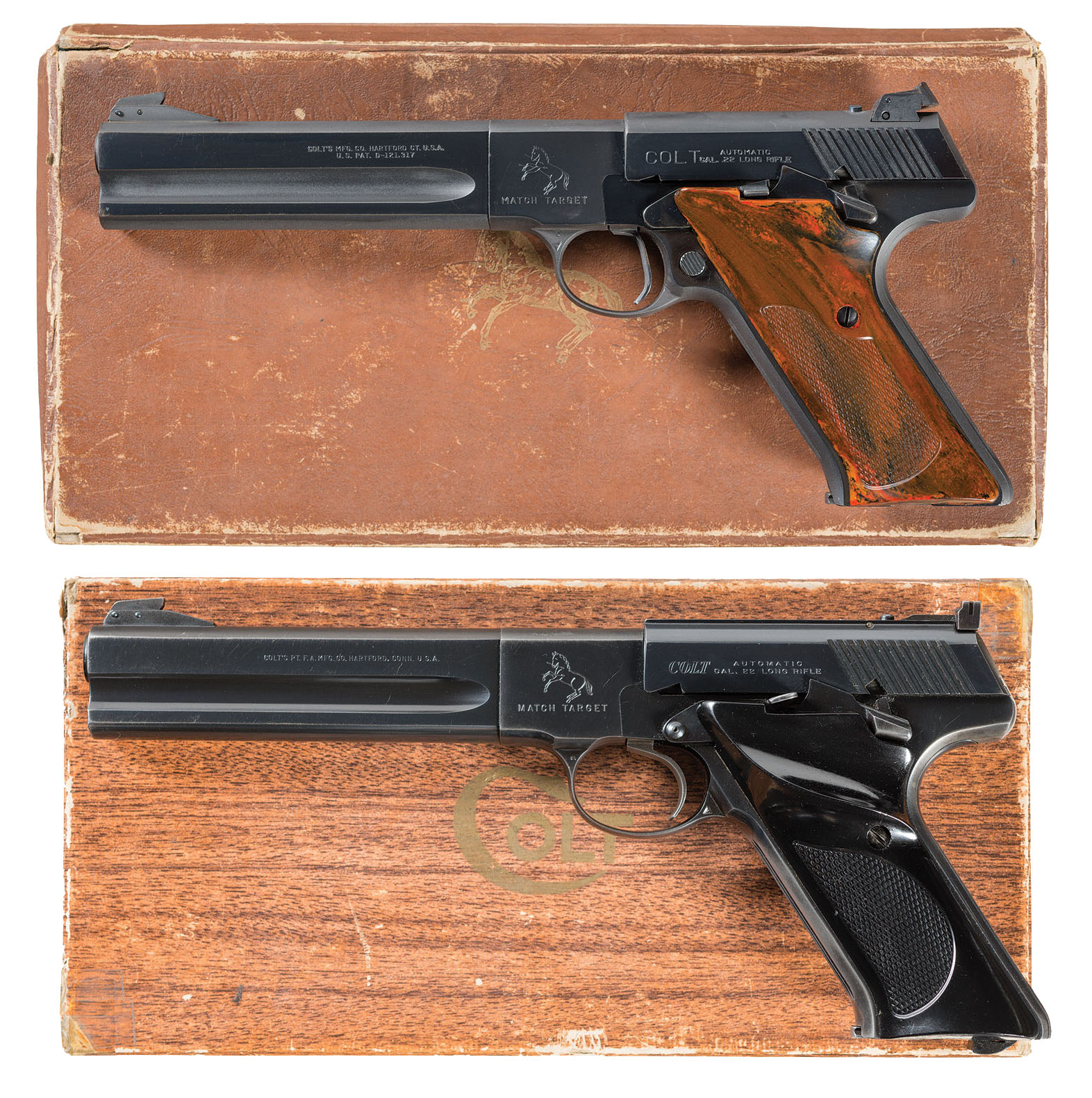 Two Colt Semi-Automatic Match Target Pistols w/ Boxes | Rock Island Auction