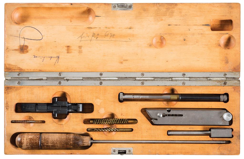 Exceptional Cased Nazi Erma Luger 22 Long Rifle Conversion Kit | Rock ...