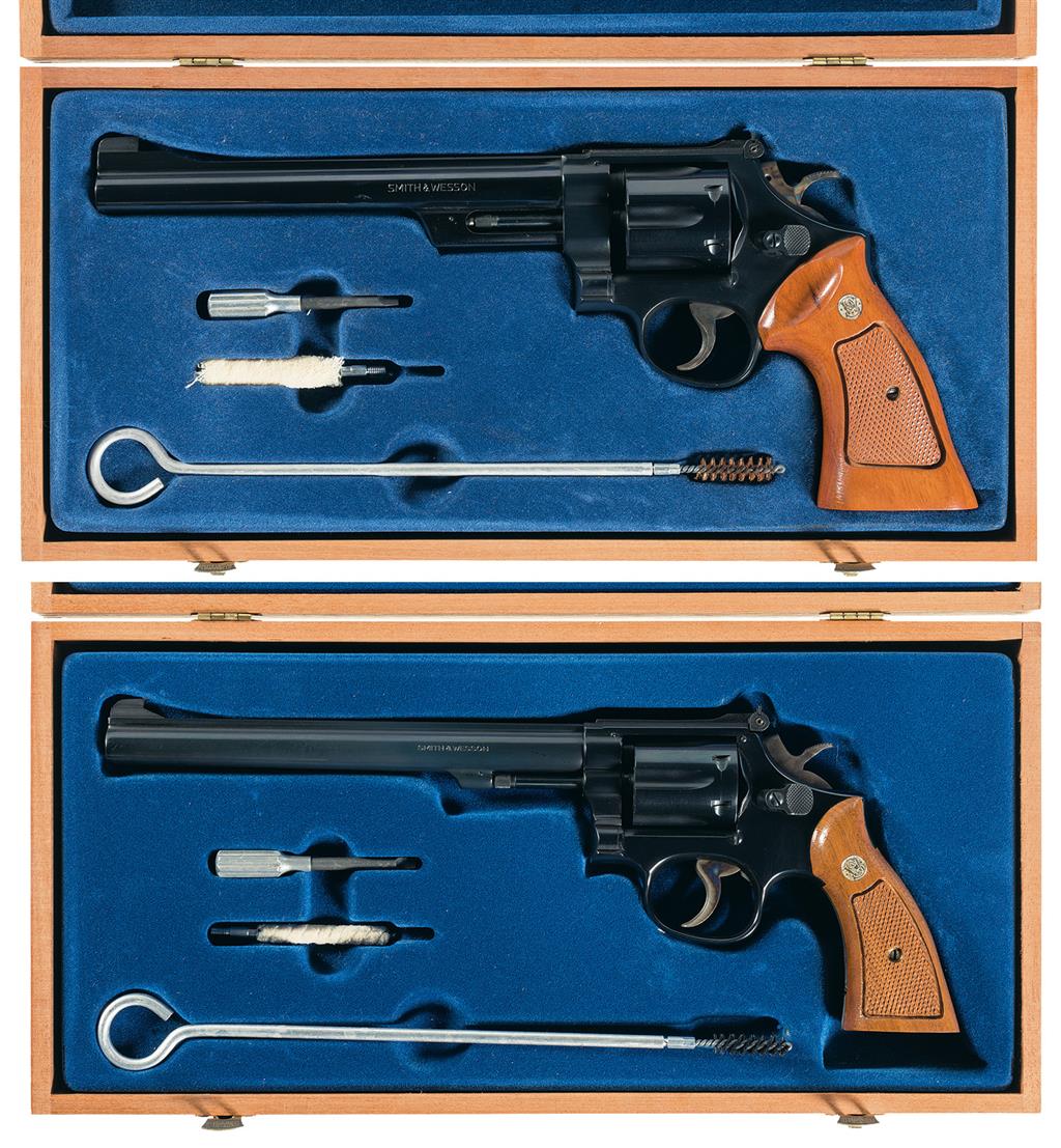 Two Smith & Wesson DA Revolvers w/ Cases | Rock Island Auction