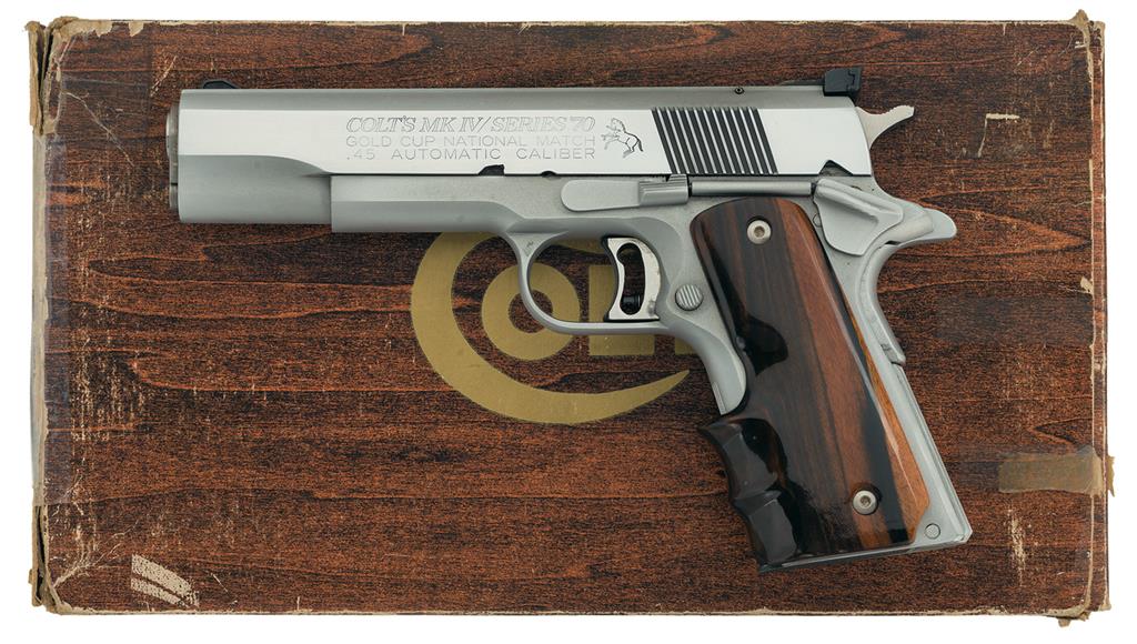 Colt Gold Cup Pistol 45 Acp Rock Island Auction 6991