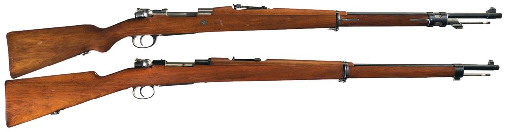 Two Mauser South American Contract Bolt Action Rifles | Rock Island Auction