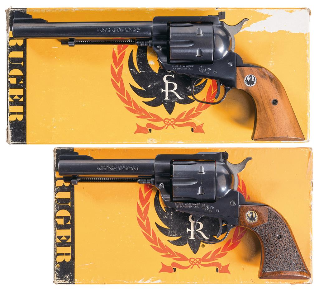 two-ruger-flat-top-blackhawk-single-action-revolvers-w-boxes-rock