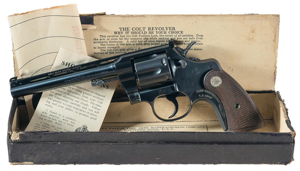 Colt Official Police Revolver 22 Lr Rock Island Auction 3867