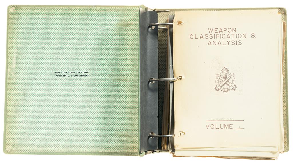 Impressive U.S. Ordnance Department Weapon Classification & Anal | Rock ...