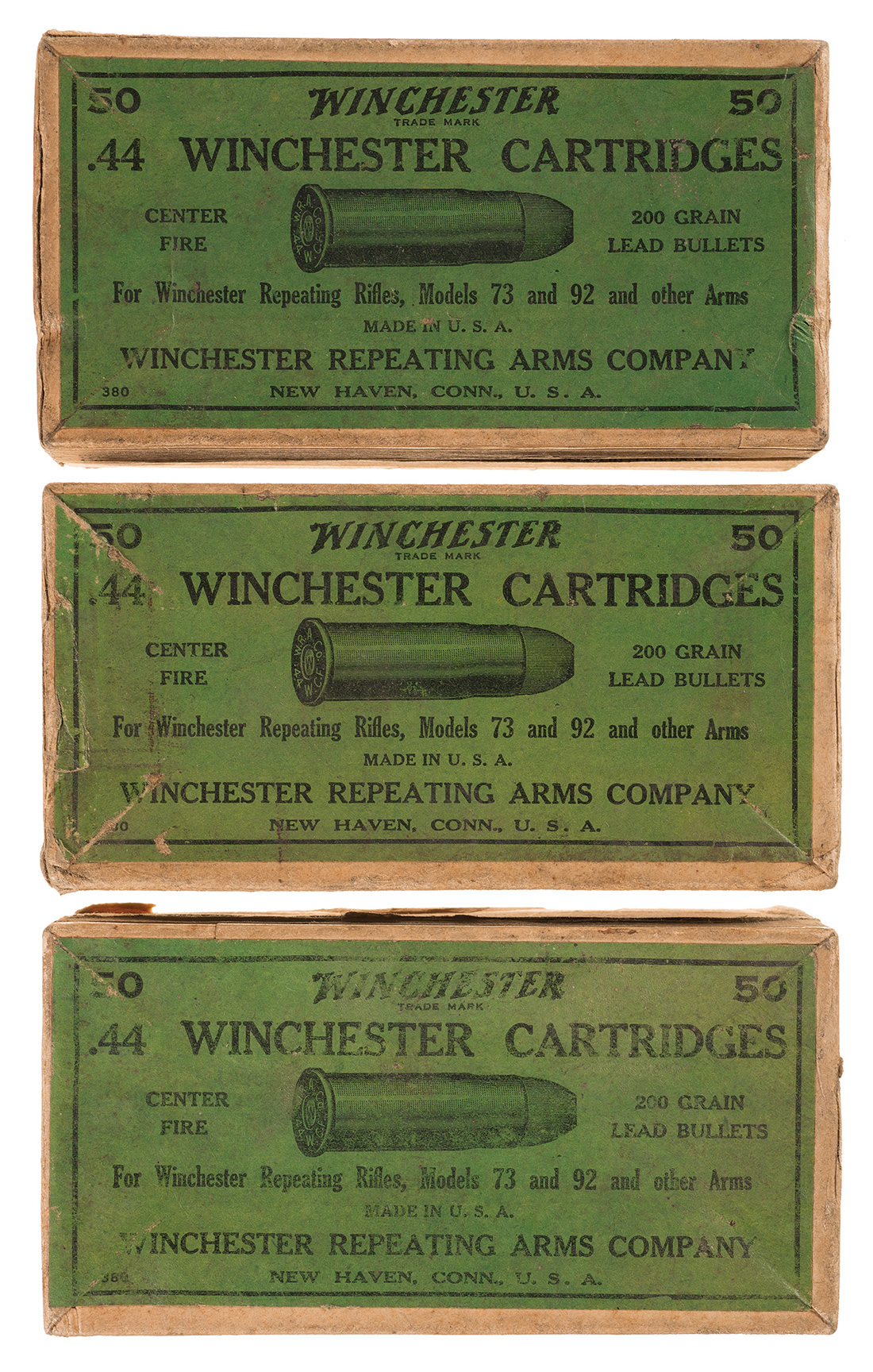 Cartridge Box .44 WCF Reproduction vintage Winchester .44-40 