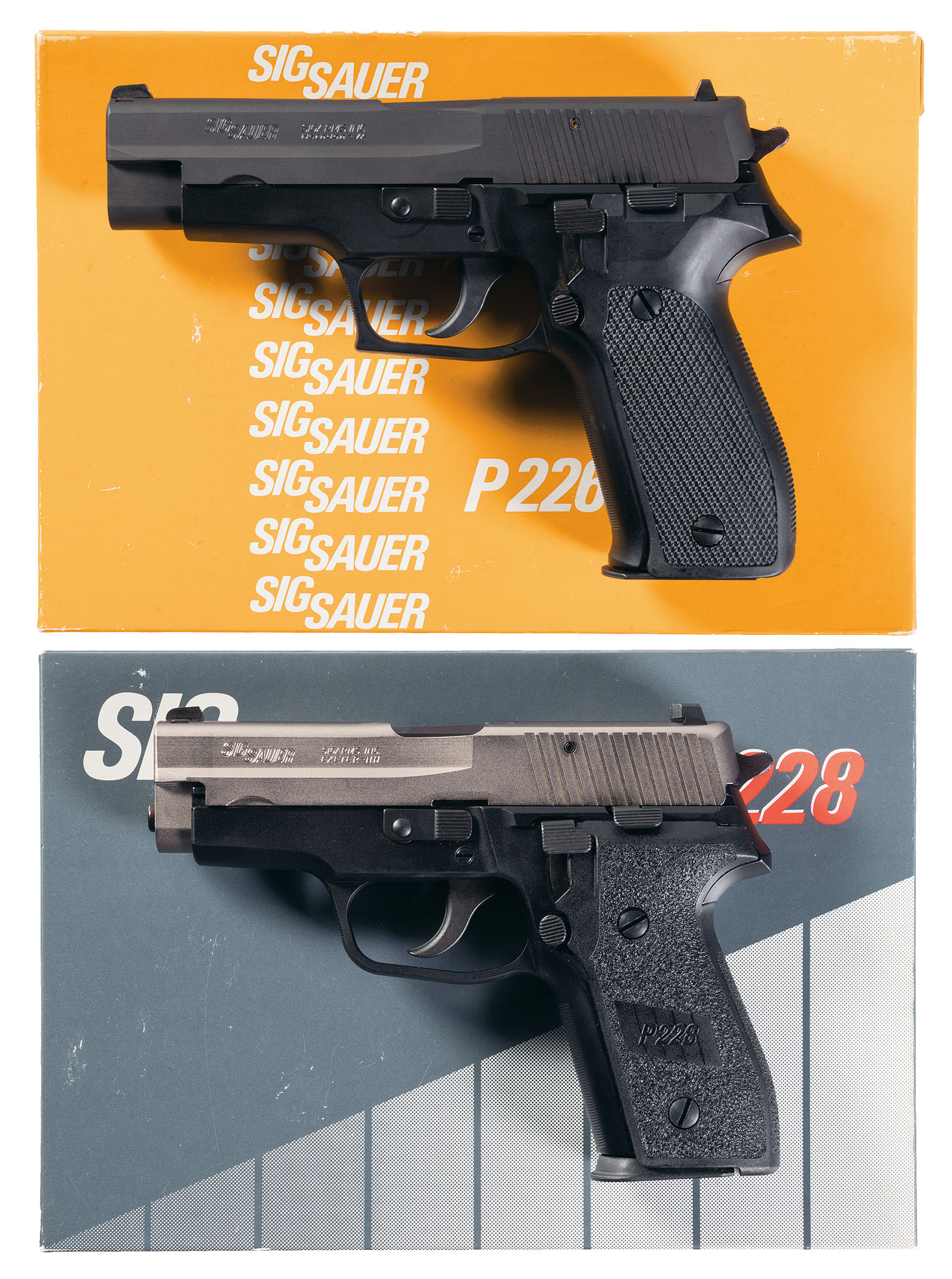 Two Sig Sauer SemiAutomatic Pistols w/ Boxes Rock Island Auction