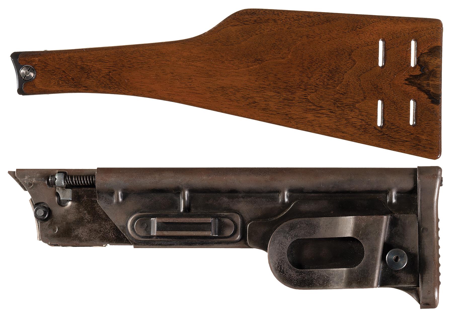 Two Luger SemiAutomatic Pistol Shoulder Stocks Rock Island Auction