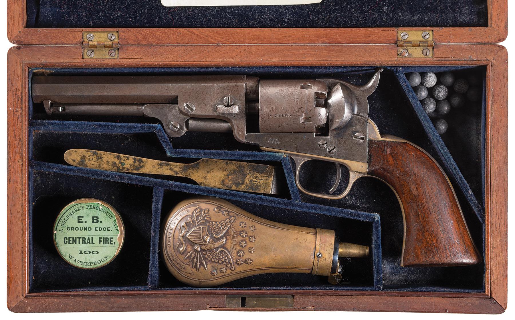 Colt Model 1849 Percussion Revolver with Cut-Down Recoil Shields | Rock ...