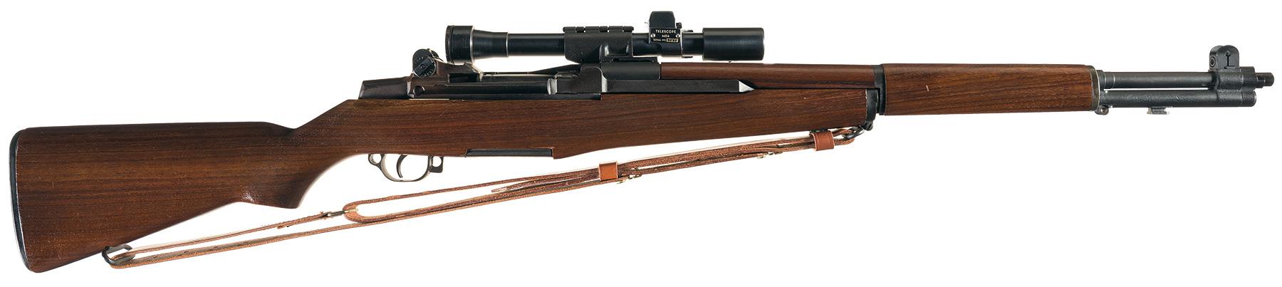 U.S. Winchester M1D Semi-Automatic Sniper Rifle with M84 Scope | Rock ...