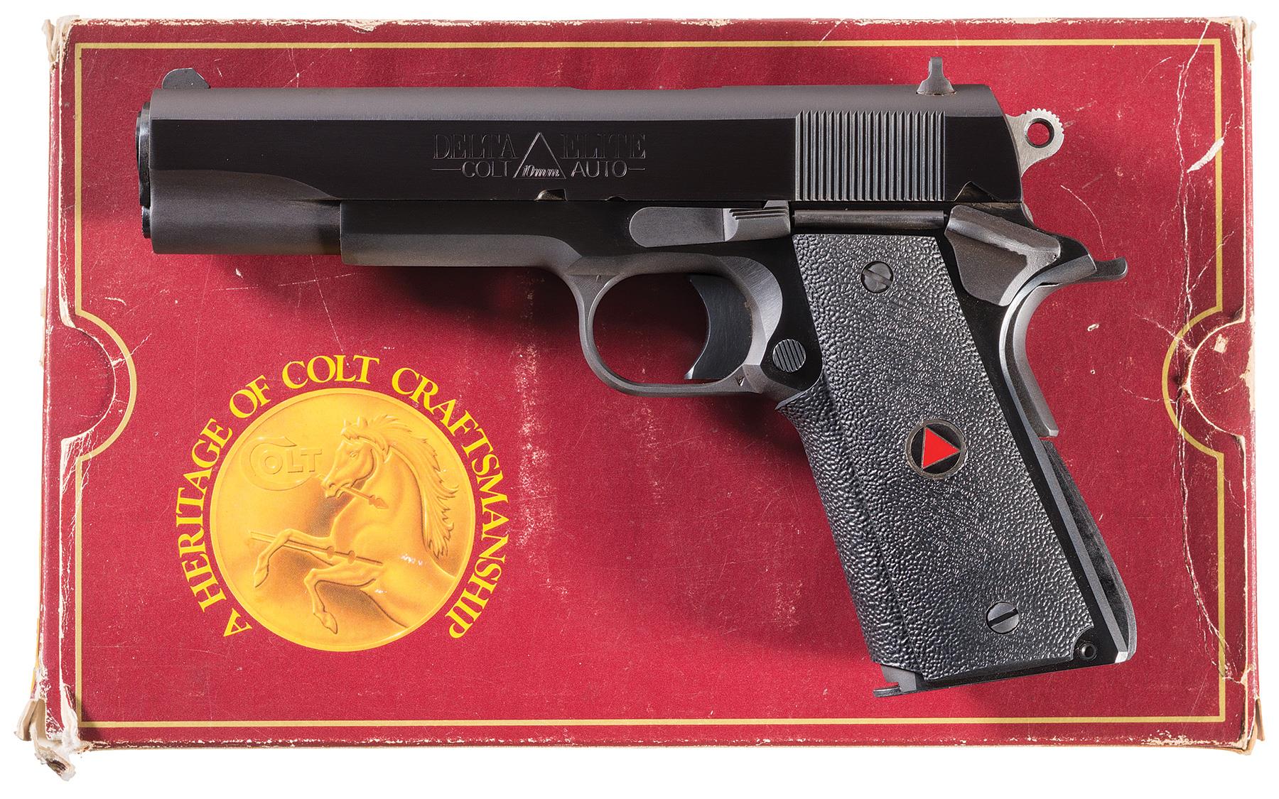 Colt Delta Elite Government Model Semi Automatic Pistol Rock Island Auction 4086