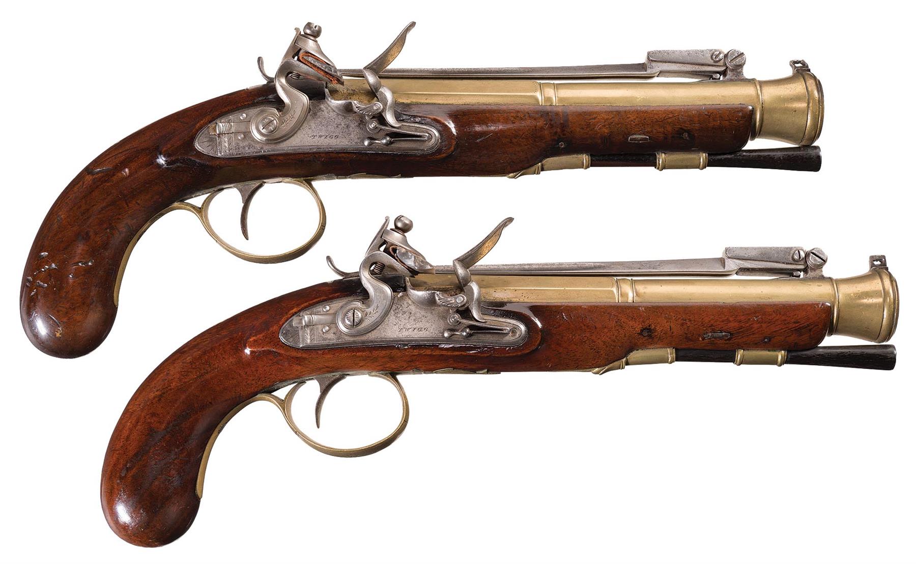 Sold at Auction: AN ENGLISH FLINTLOCK BLUNDERBUSS Bedford, early