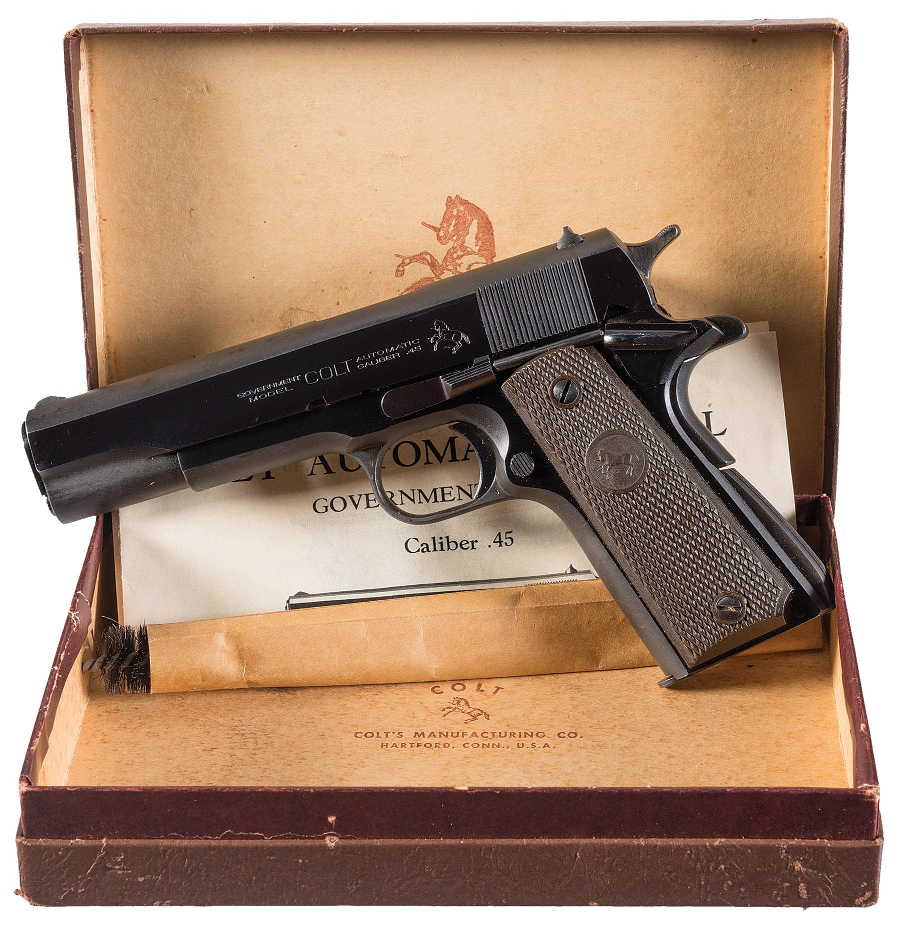 Colt Commercial Government Model 1911a1 Semi Automatic Pistol Rock Island Auction 3988