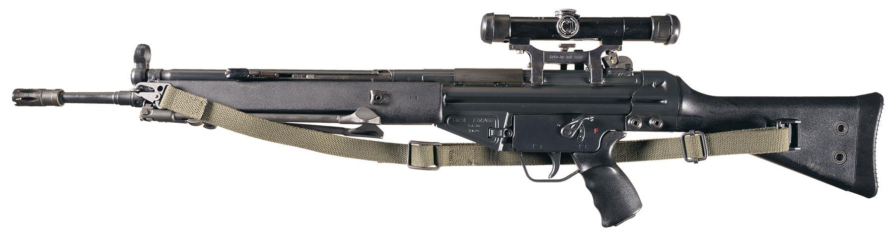 1981 Heckler & Koch HK 91 Rifle w/Scope.