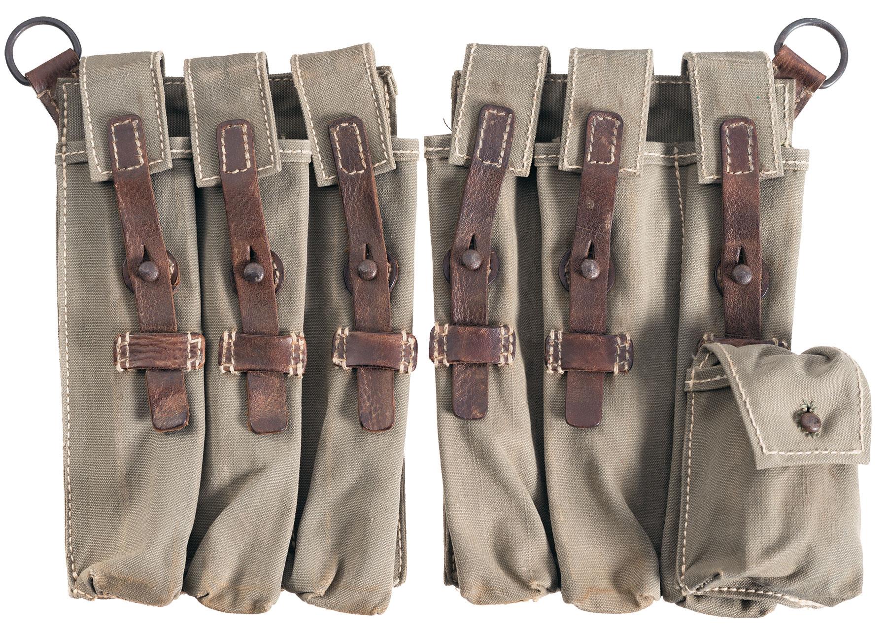 DoubleSet of Nazi SMG Magazine Carriers (Six Mag Capacity) Rock