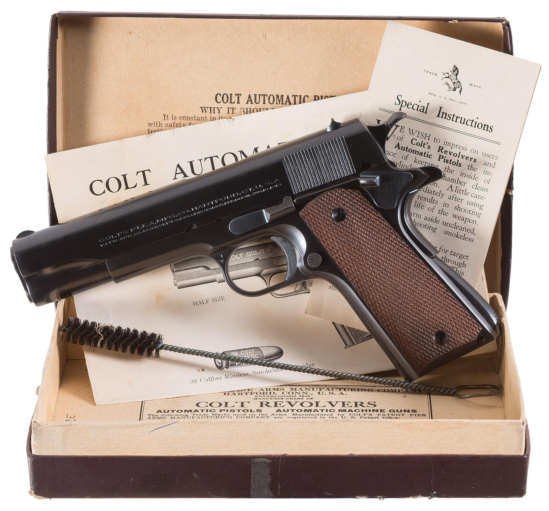 Супер точный кольт текст. Colt 38 super. Кольт 38 калибра. Кольт 1911 полицейский.