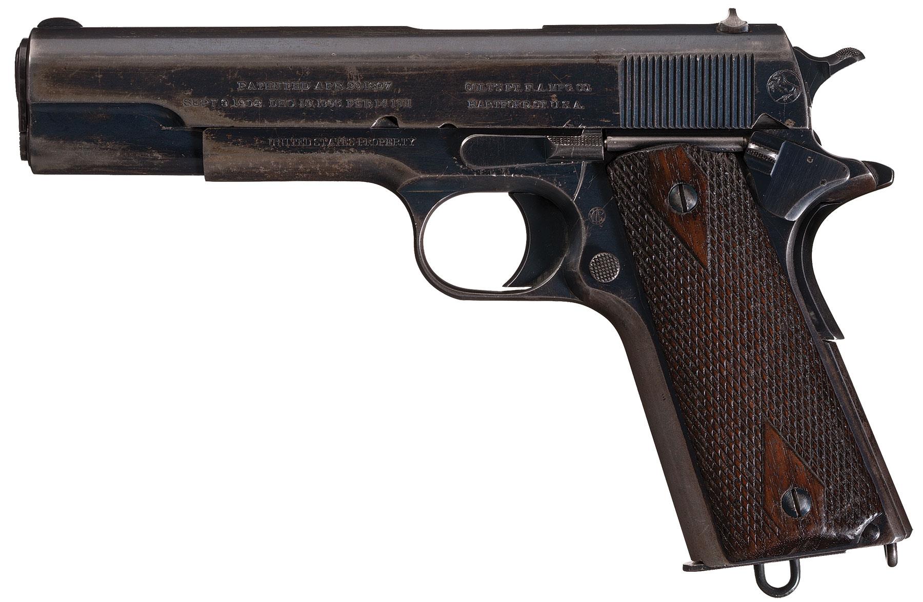 U S Colt 1911 Pistol Manufactured In 1912 Rock Island Auction | Free ...