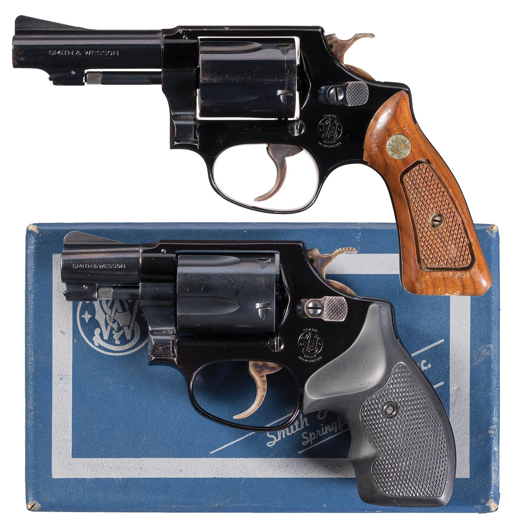 Two Smith And Wesson Model 37 Chiefs Special Airweight Da Rock Island Auction 3938