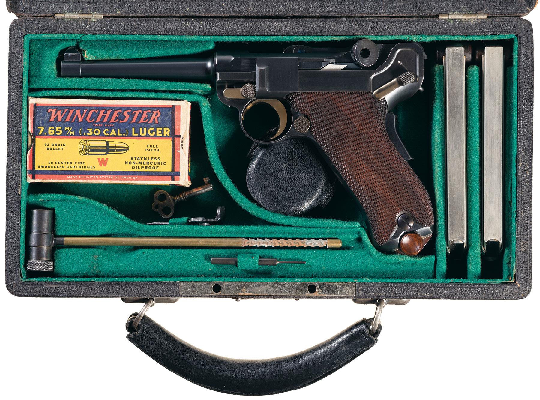 Dwm 1900 Commercial Pistol 765 Mm Luger Auto Rock Island Auction 0337