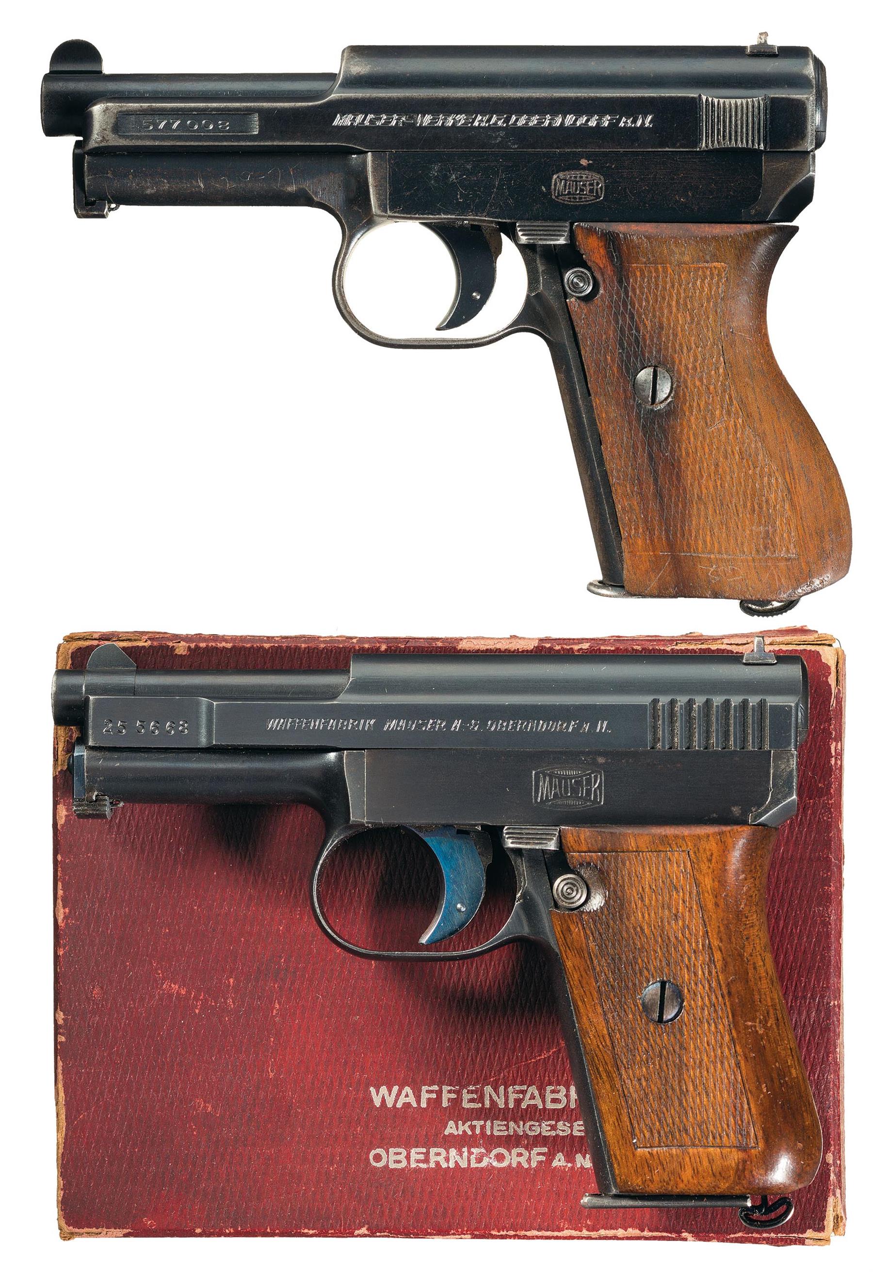 Collectors Lot Of Two Mauser Semi Automatic Pistols Rock Island Auction 4295