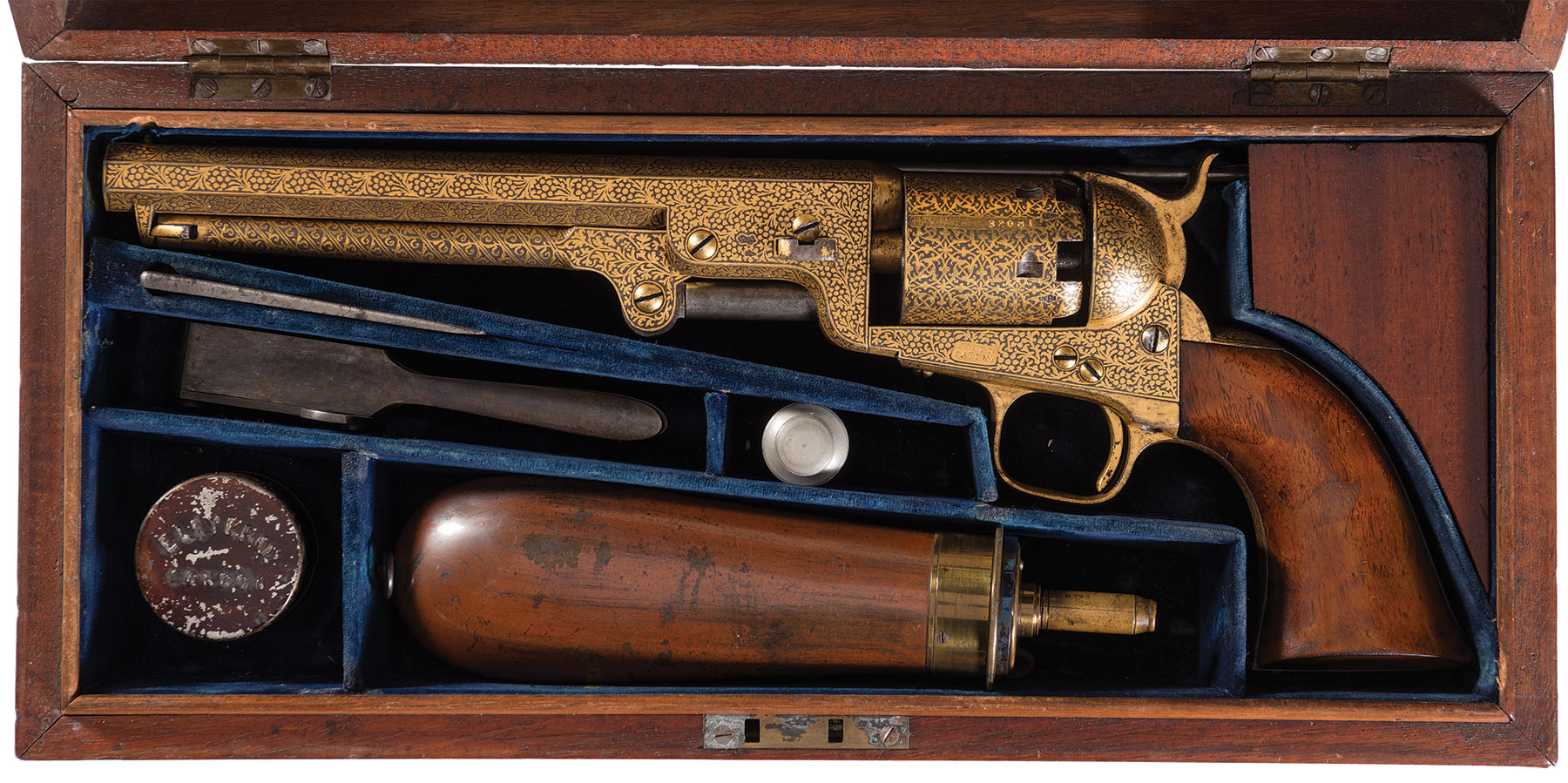 Colt Model 1851 Navy Revolver London Rock Island Auct 2757