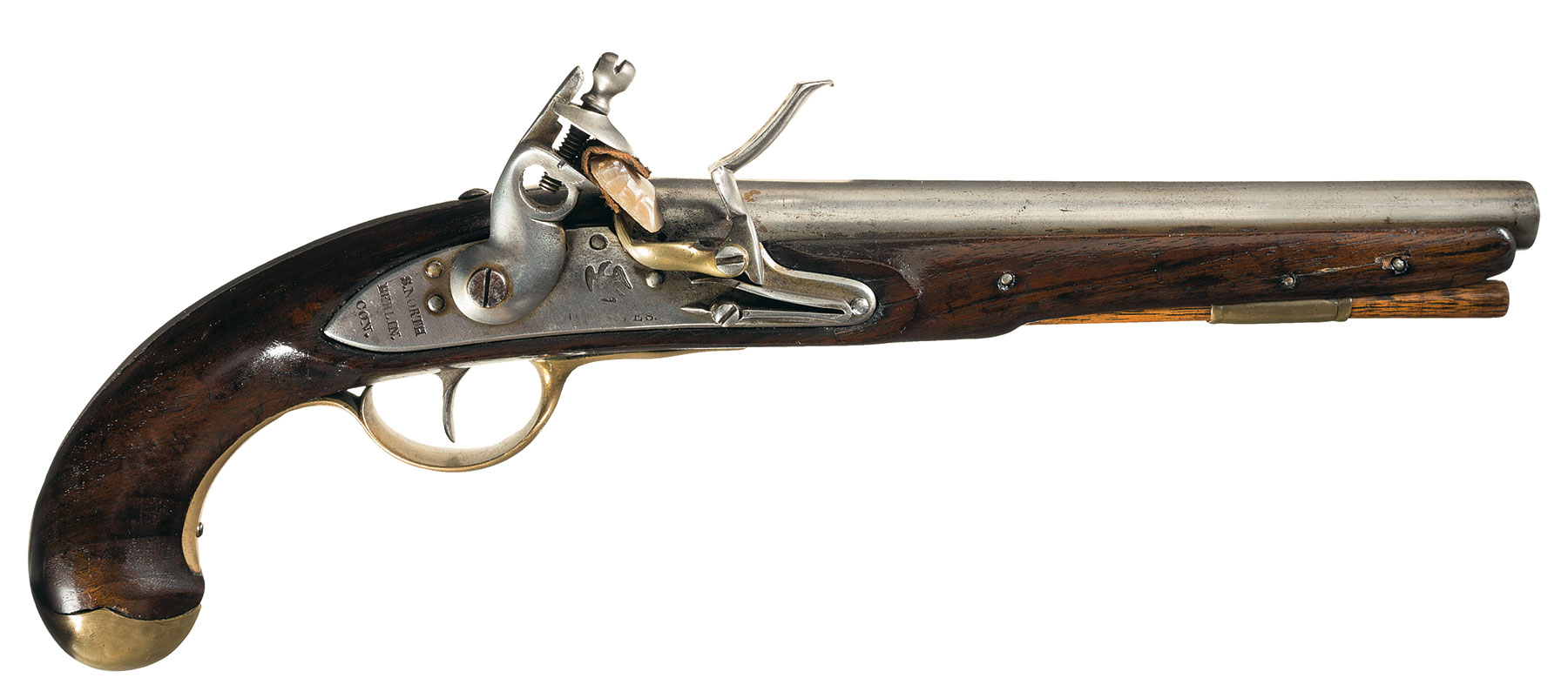 Rare U.S. North Model 1808 Navy Flintlock Martial Pistol | Rock Island ...