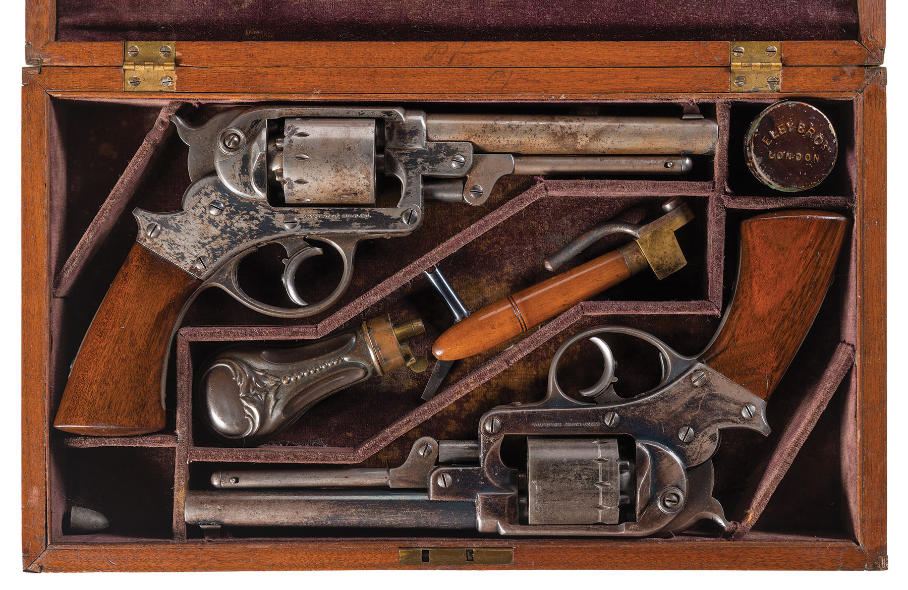 Historic Civil War Era Presentation Cased Pair of Starr Arms Co. | Rock ...