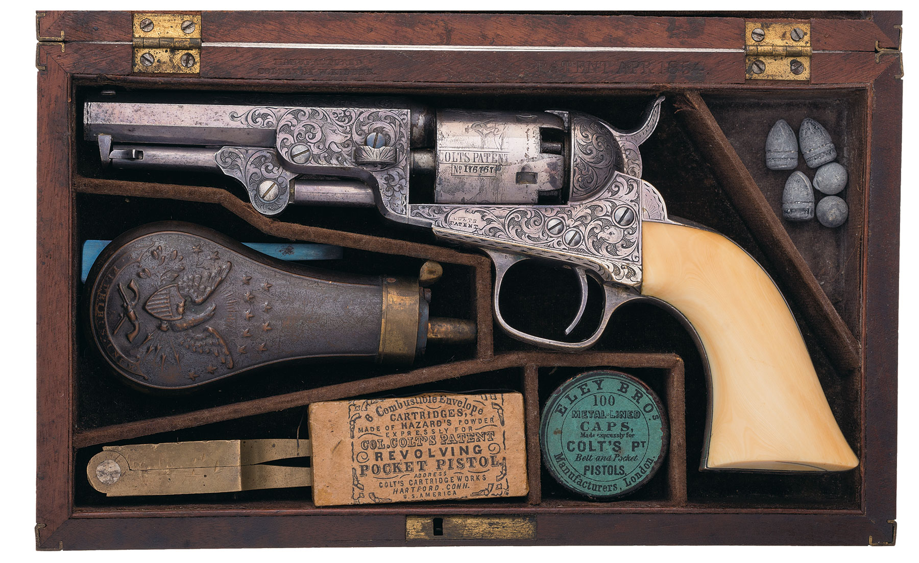 Gustave Young Factory Engraved Colt Model 1849 Pocket Rock Island Auction