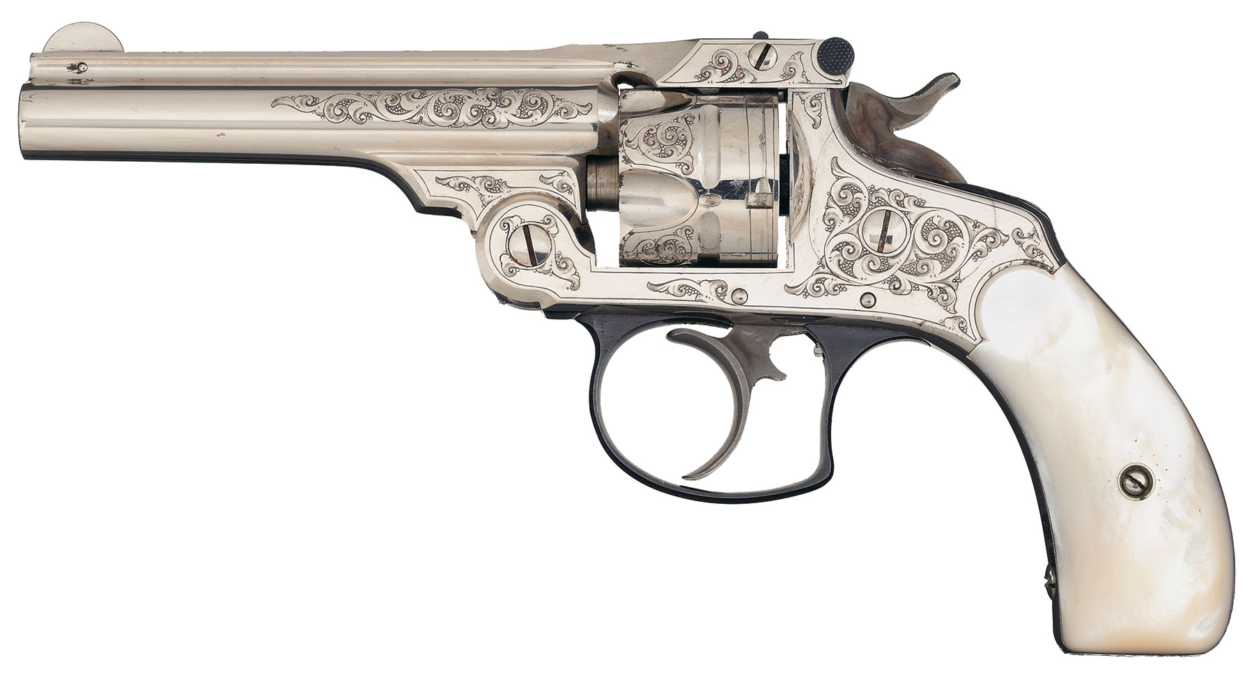 Engraved Smith & Wesson 2nd Model .32 Double Action Revolver