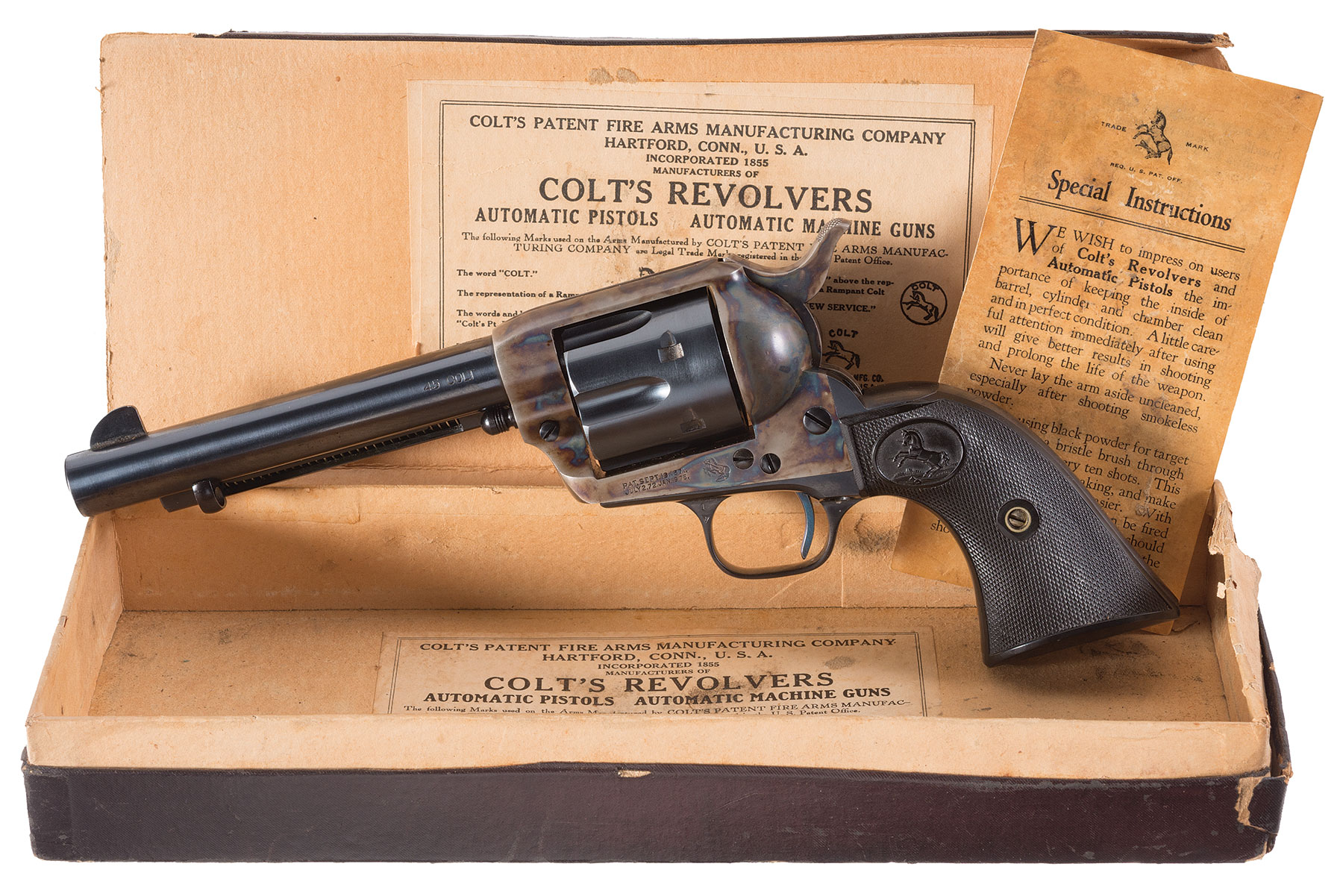Colt Single Action Army Revolver Near New Pre-War | Rock