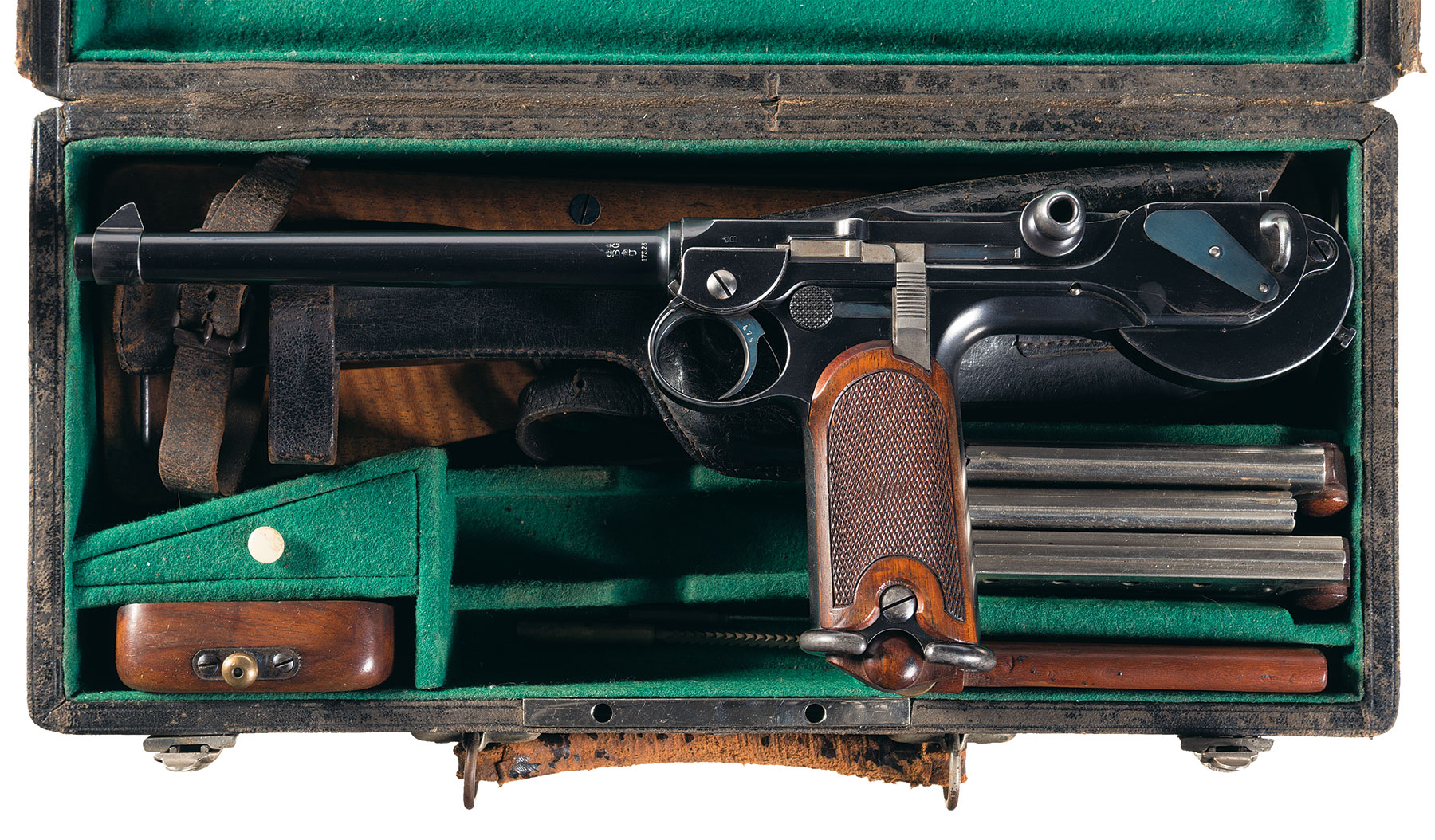 DWM Model 1893 Borchardt Cased Pistol | Rock Island Auction