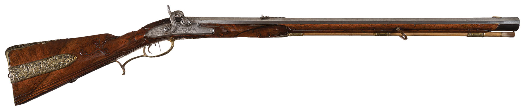 Ornate Engraved German Percussion Jaeger Rifle | Rock Island Auction