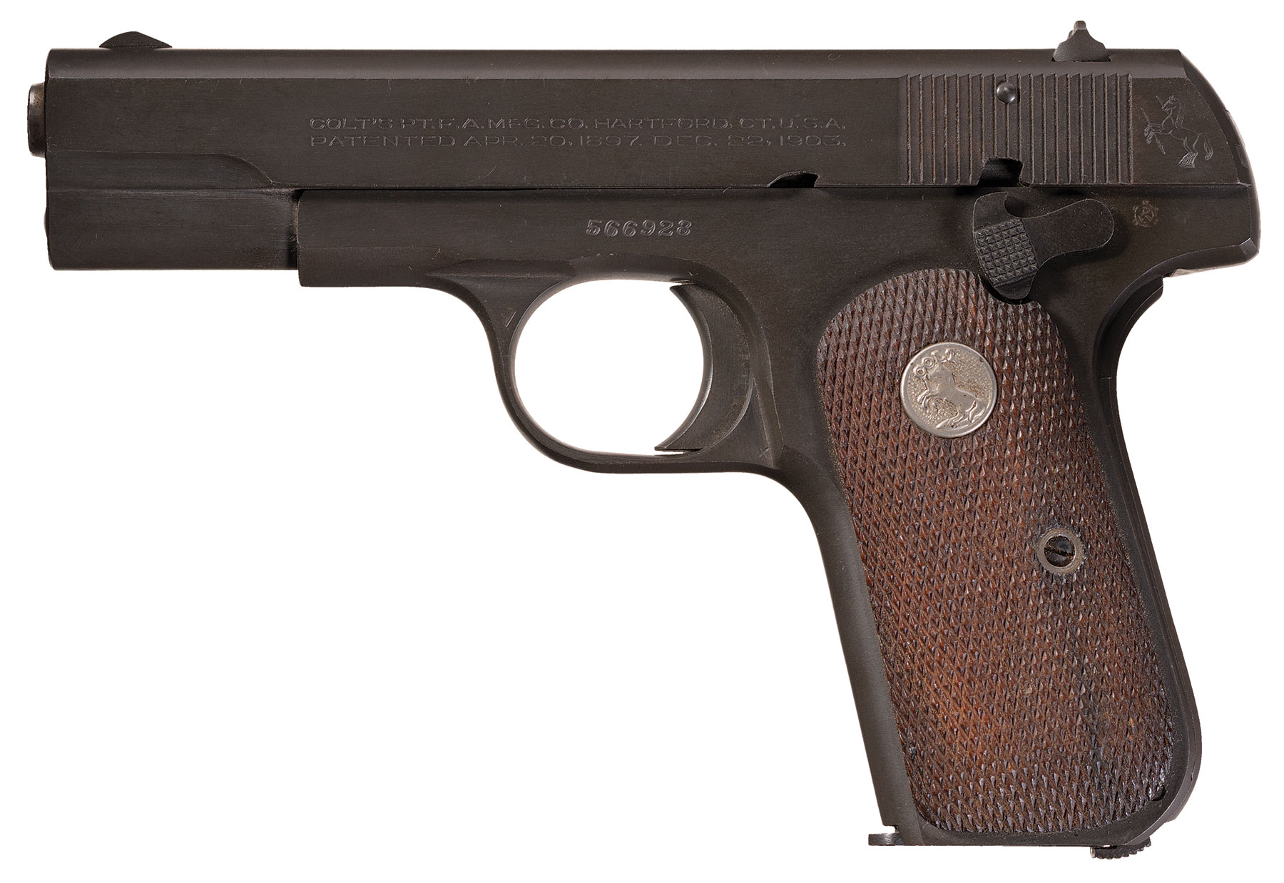 U.S. Colt 1903 Pocket Hammerless Pistol | Rock Island Auction