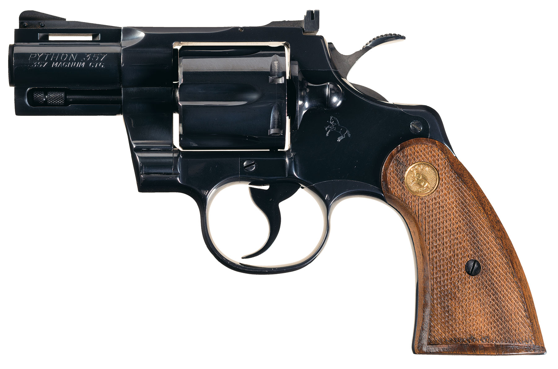 Colt Python Double Action Revolver with 2 1/2 Inch Barrel.