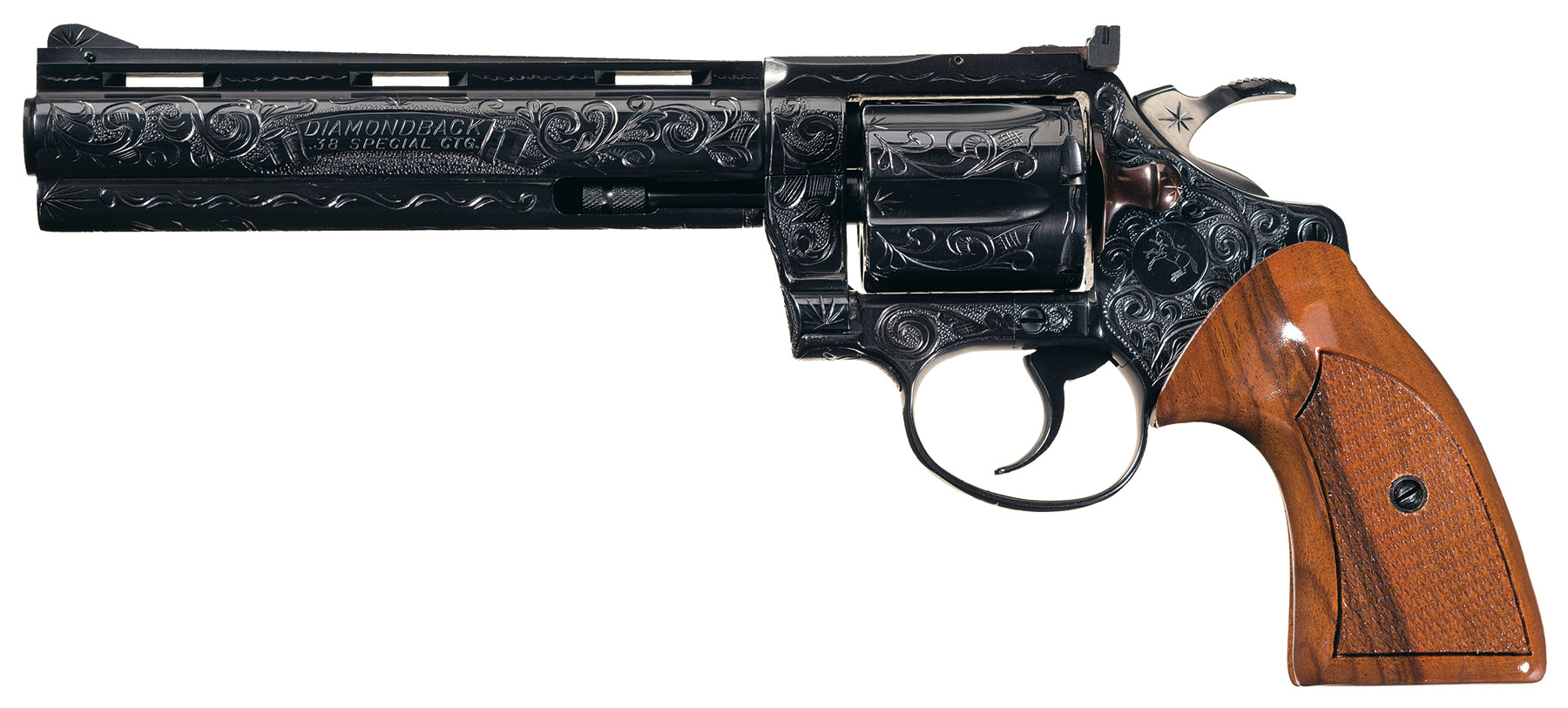 Engraved Colt Diamondback Double Action Revolver | Rock Island Auction