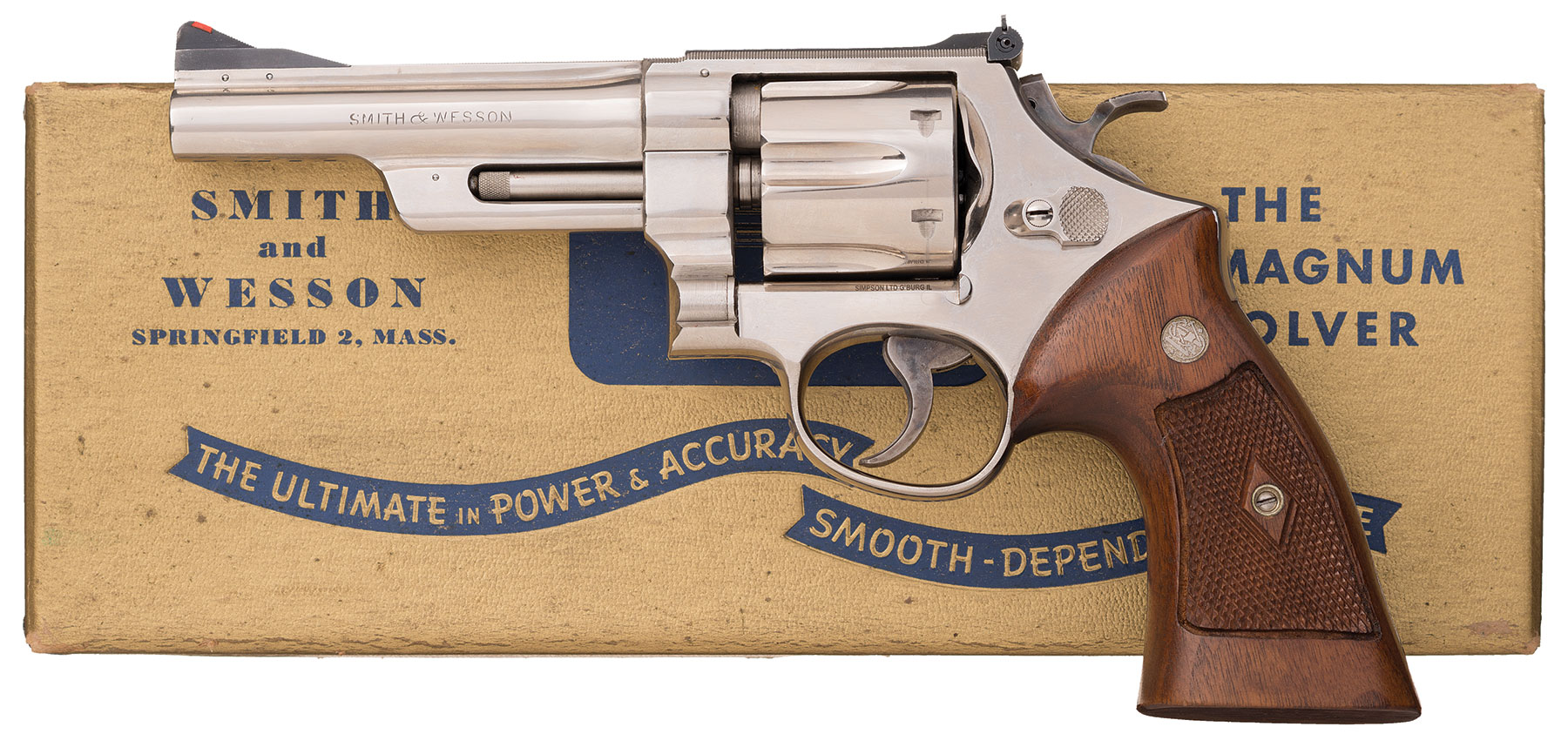 Nickel Plated S&W Pre-Model 27 Revolver with Box | Rock