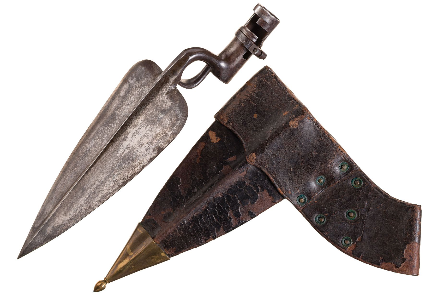 Scarce U.S. Model 1869 Trowel Bayonet with Scabbard | Rock