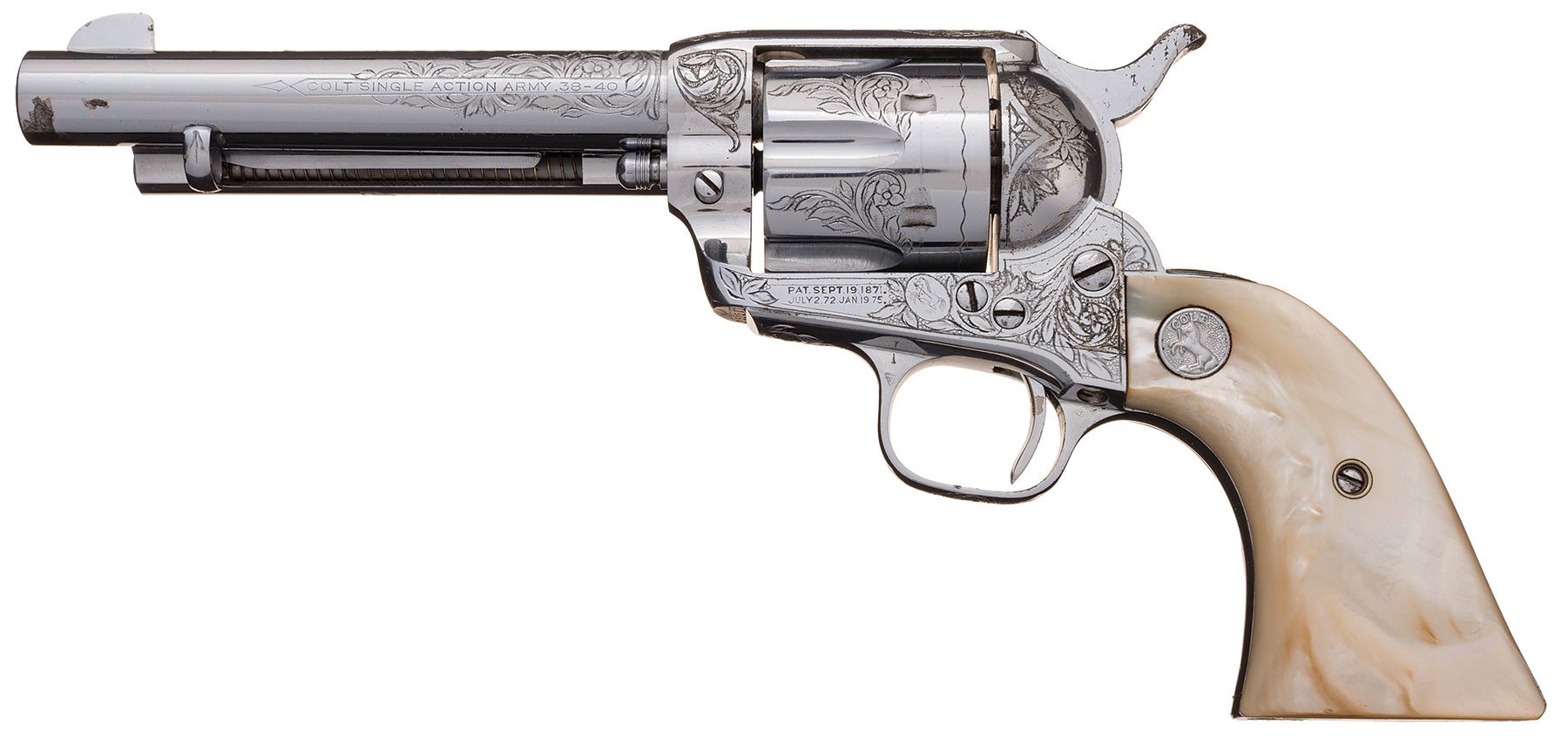 Documented Factory Chrome and Engraved 1st Gen Colt SAA Revolver | Rock ...