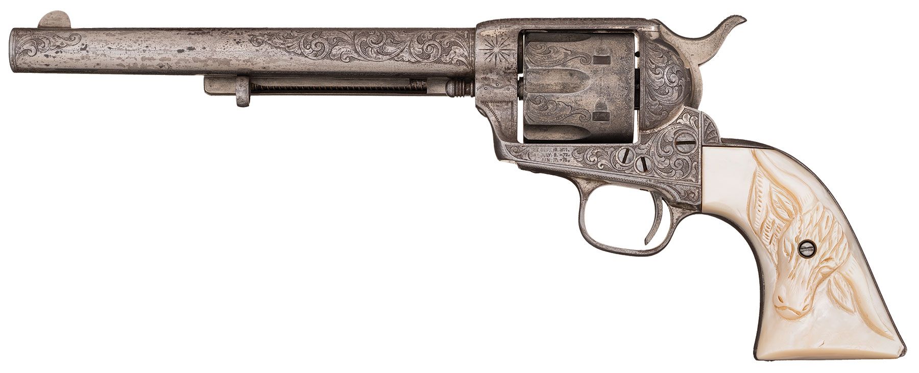 New York Engraved, Nickel-Plated Colt SAA Revolver | Rock Island