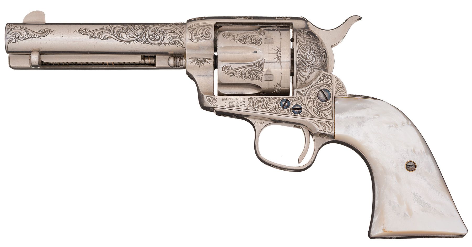 Engraved Blackpowder Colt Single Action Army Revolver | Rock Island Auction