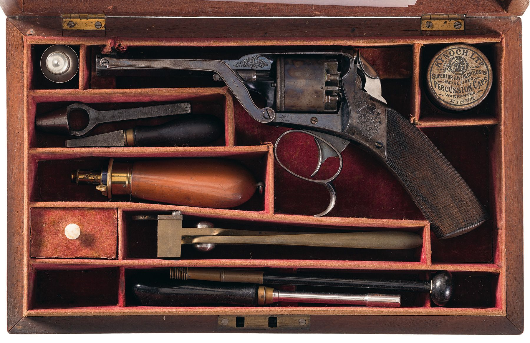 Henry Ball Double Trigger Percussion Pocket Revolver | Rock Island Auction