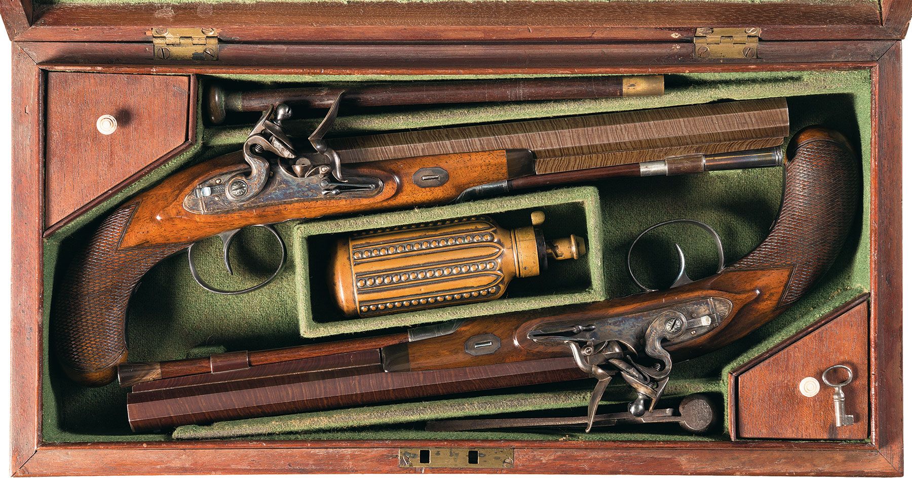 English Flintlock Dueling Pistol Rock Island Auction 9292