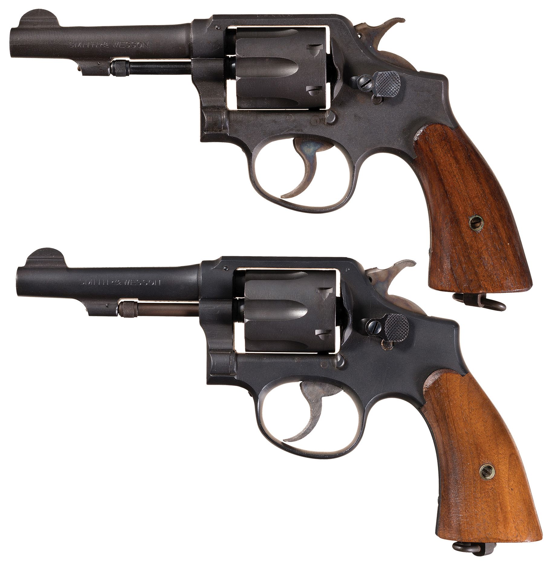 Two Smith And Wesson Victory Model Double Action Revolvers Rock Island Auction